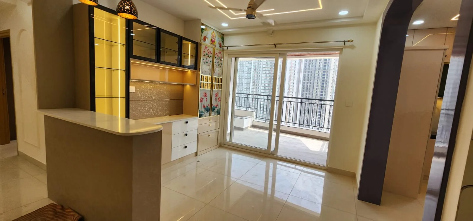 3BHK in ASBL SPECTRA - 3 Balconies - 16th Floor — Living room 2 of 16